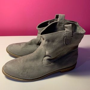 Grey Old Navy Cowgirl Booties